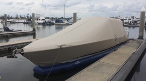 FAB Dock + Boat Cover = 360' Coverage